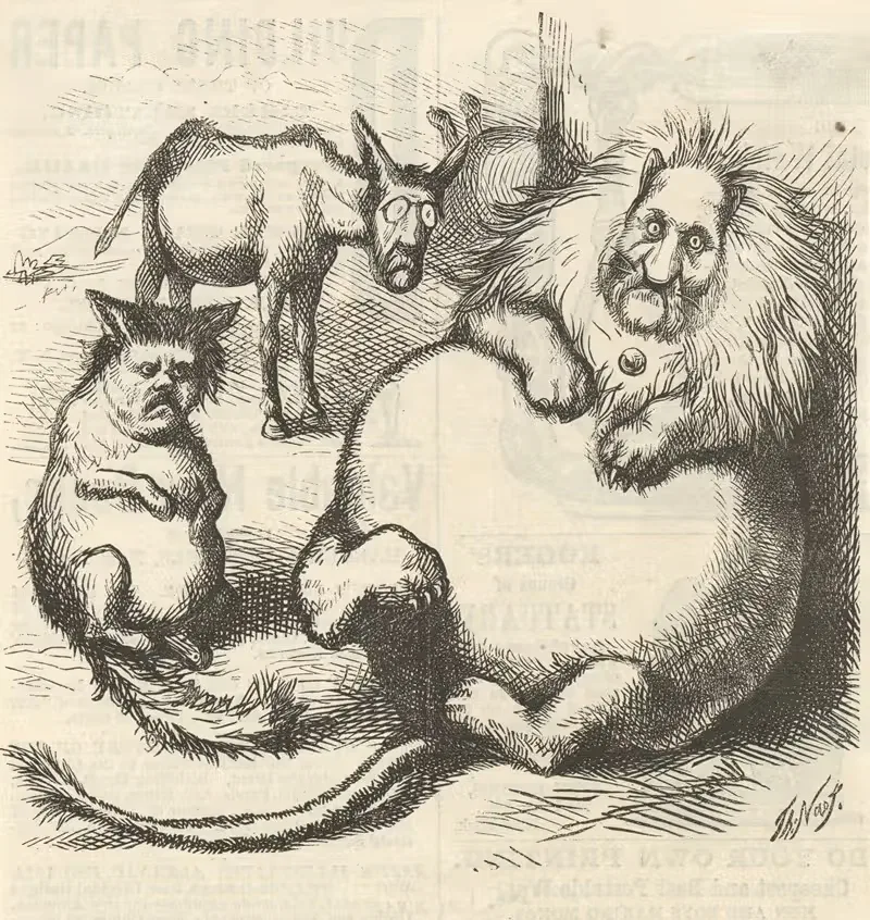 Львиная доля by Томас Наст, 1871 — digital art print download