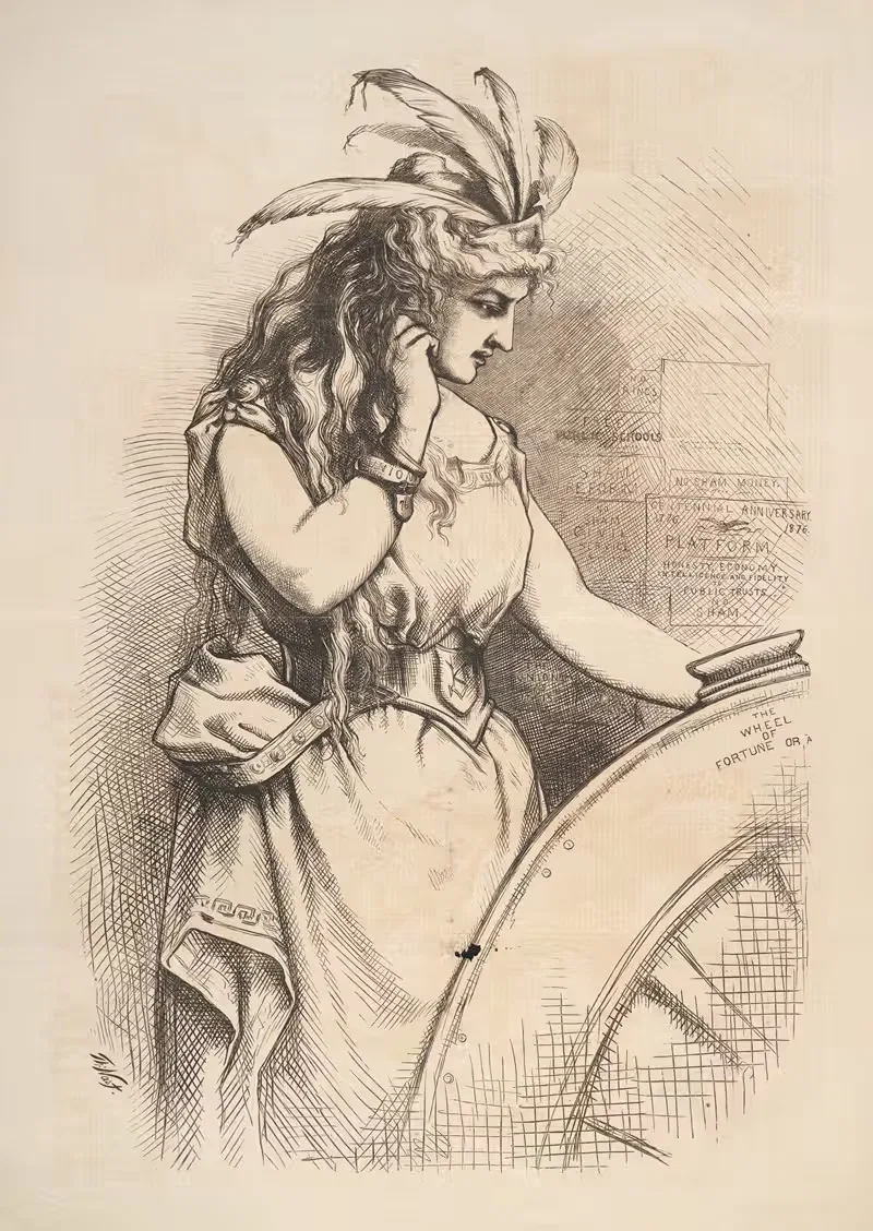 Политическая лотерея by Томас Наст, 1876 — digital art print download
