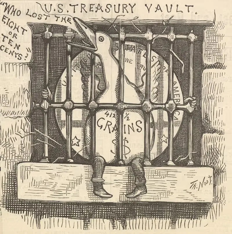 The 'silver lunatic' not quite loose yet — Thomas Nast