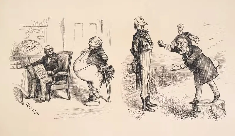 The two Gladstones by Thomas Nast — digital art print download