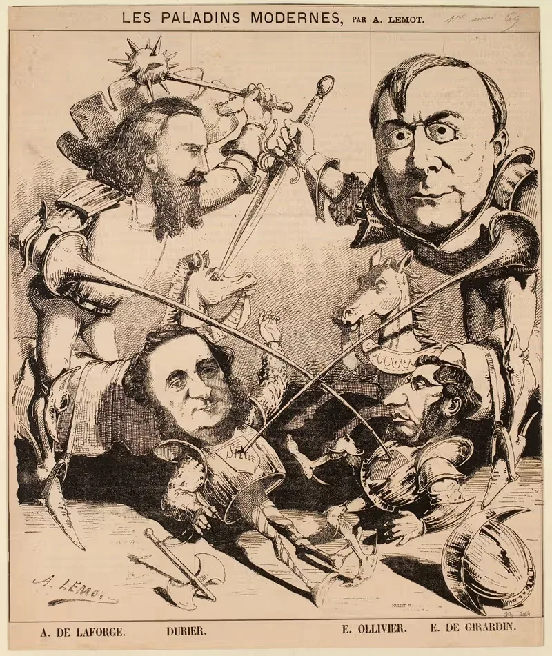 Современные паладины by Валентин Ахилл Лемот, 1869 — digital art print download