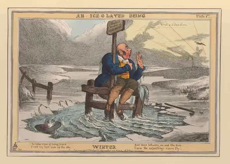 Изолированное существо; Зима by Уильям Хит, 1827-1829 — digital art print download