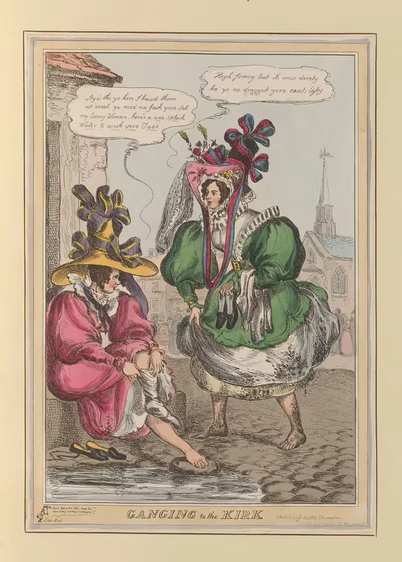 По пути в церковь by Уильям Хит, 1827-1829 — digital art print download
