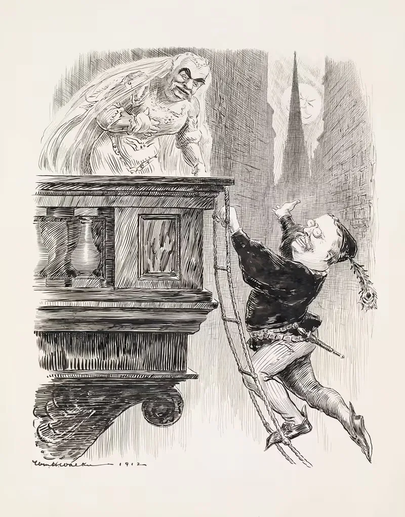 Ухаживание на Уолл-стрит by Уильям Генри Уокер, 1912 — digital art print download