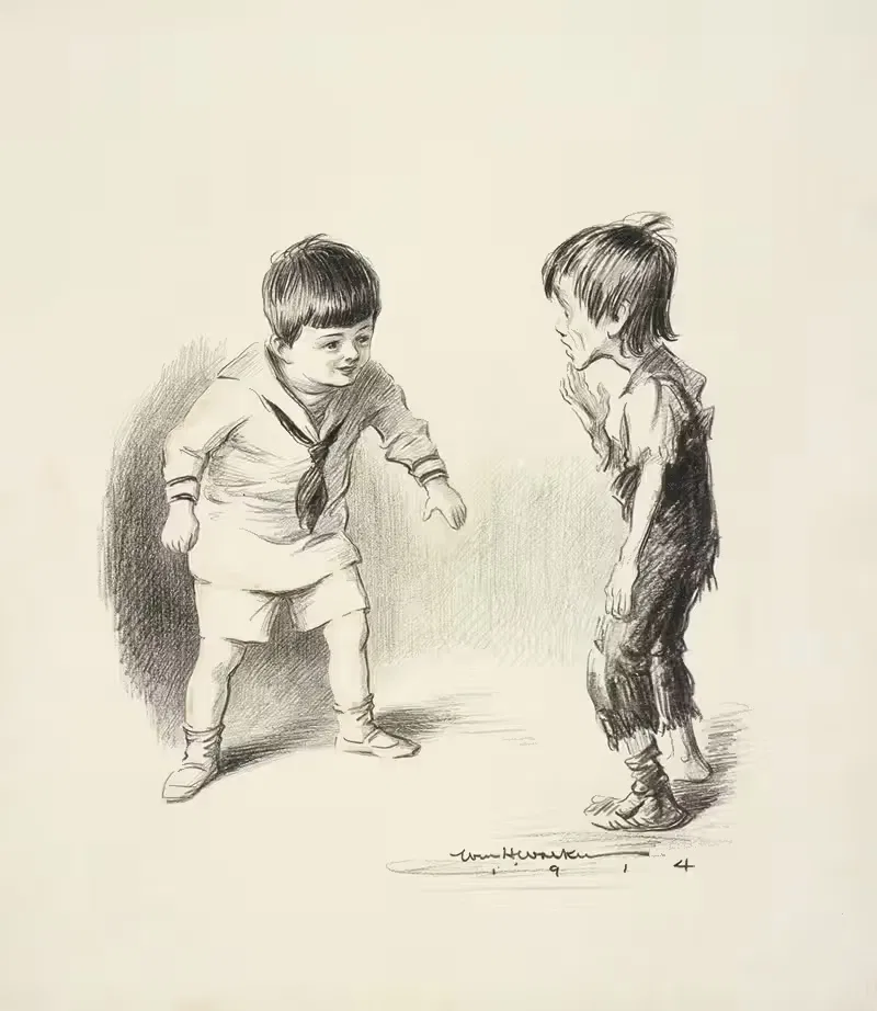 Давай, поиграем. Что это? by Уильям Генри Уокер, 1914 — digital art print download