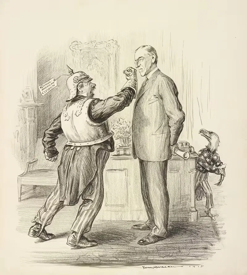 Не забудьте о большом немецком голосовании by Уильям Генри Уокер, 1915 — digital art print download