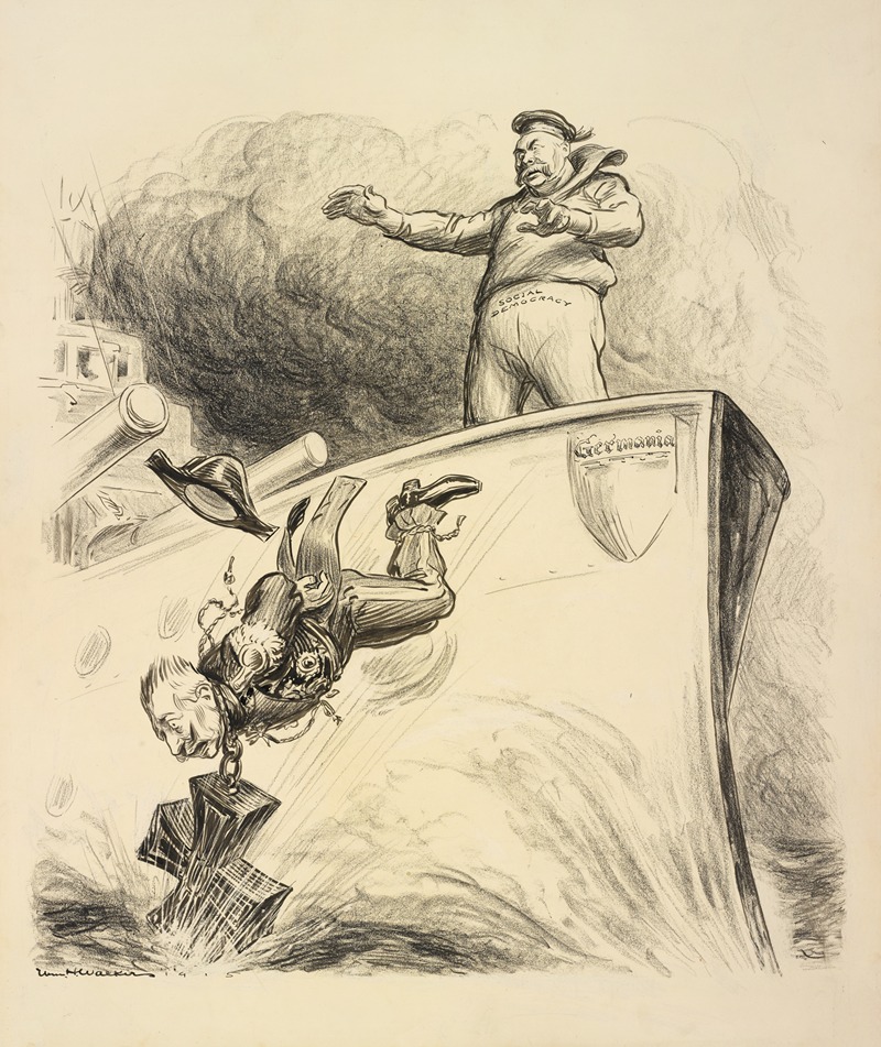 Упускание пилота by Уильям Генри Уокер, 1915 — digital art print download