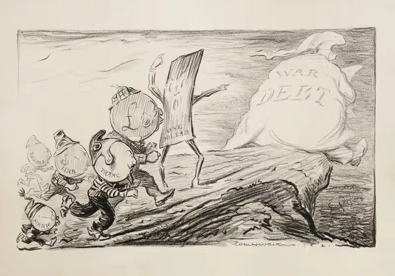 Figures representing the currency of several countries — William Henry Walker