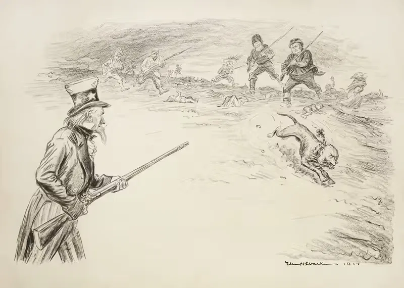 For God's sake shoot, Sam by William Henry Walker, 1917 — digital art print download