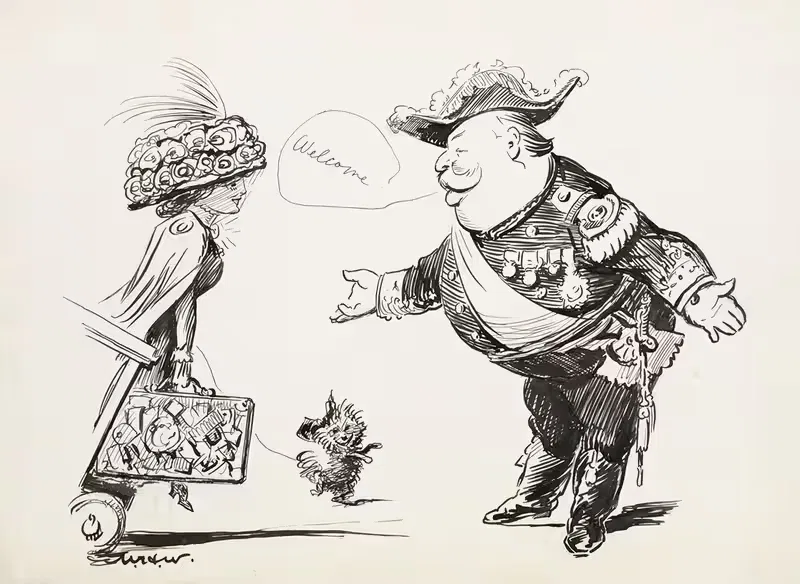 Его добродушная улыбка by Уильям Генри Уокер, 1910 — digital art print download