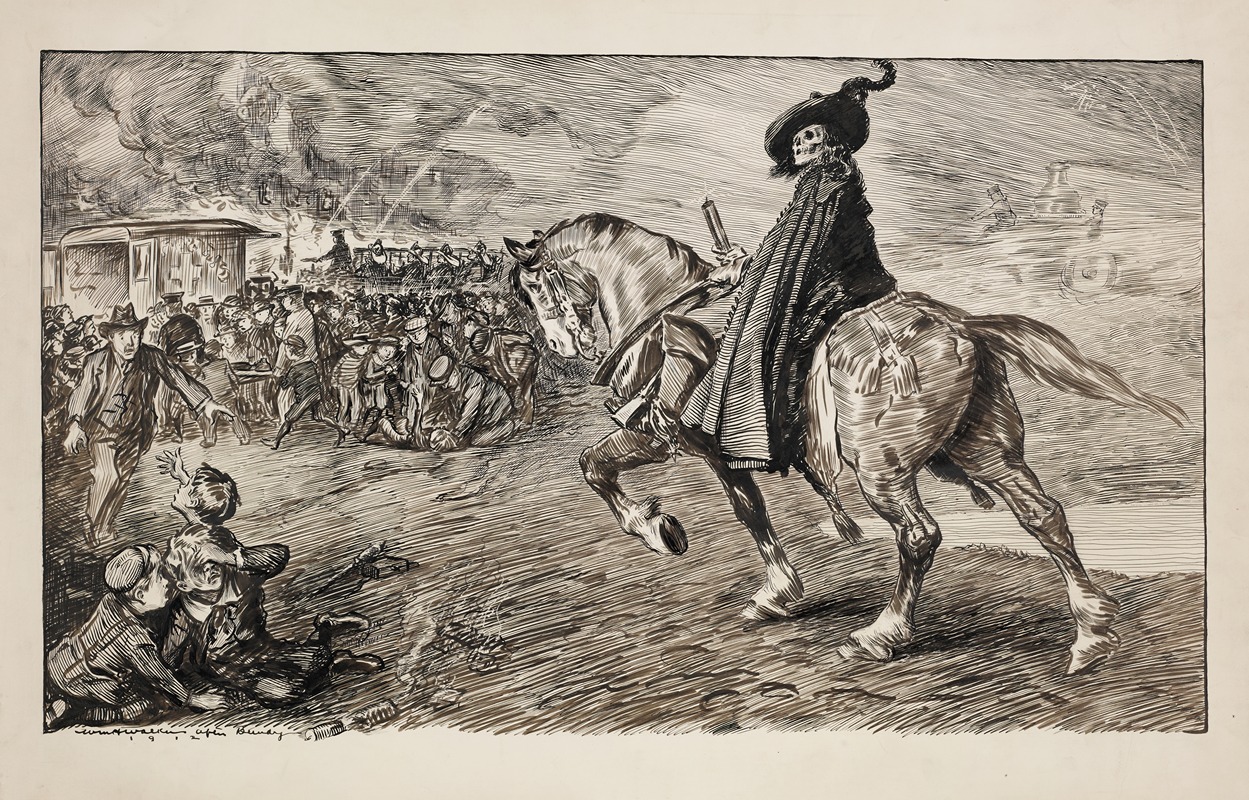 July 4th by William Henry Walker, 1912 — digital art print download