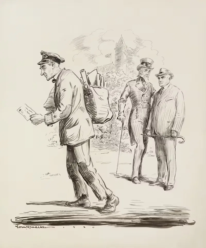 Может, новый босс мне поможет by Уильям Генри Уокер, 1920 — digital art print download