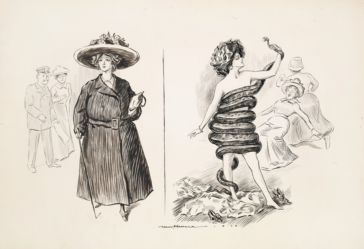 Укусивший укусил by Уильям Генри Уокер, 1910 — digital art print download