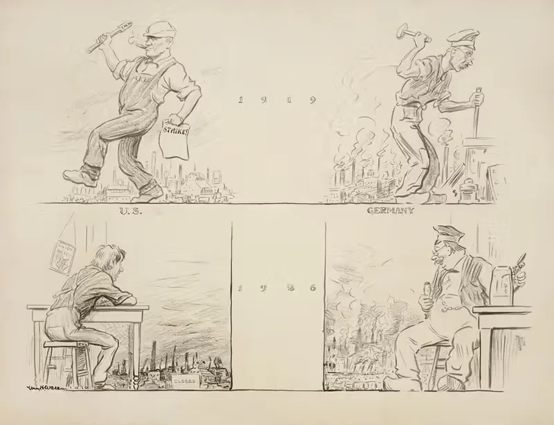 Заяц и черепаха by Уильям Генри Уокер, 1919 — digital art print download