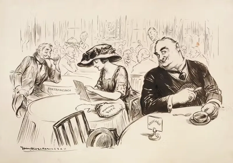 Старые флирты by Уильям Генри Уокер, 1920 — digital art print download