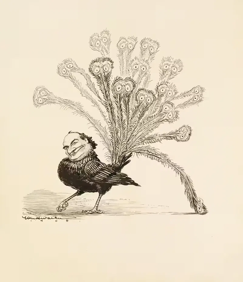 The Old Jackdaw and The Borrowed Plumes — William Henry Walker