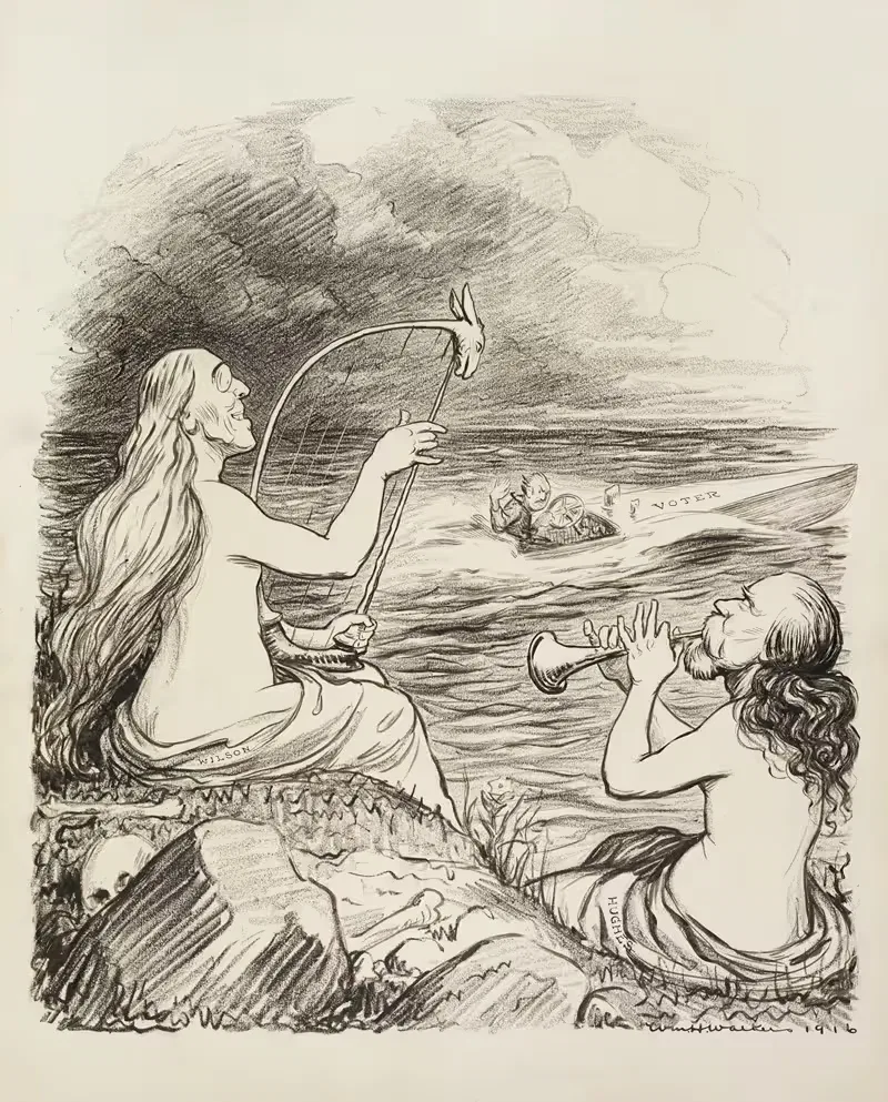 Сирены избиратели; Забудь об этом by Уильям Генри Уокер, 1916 — digital art print download