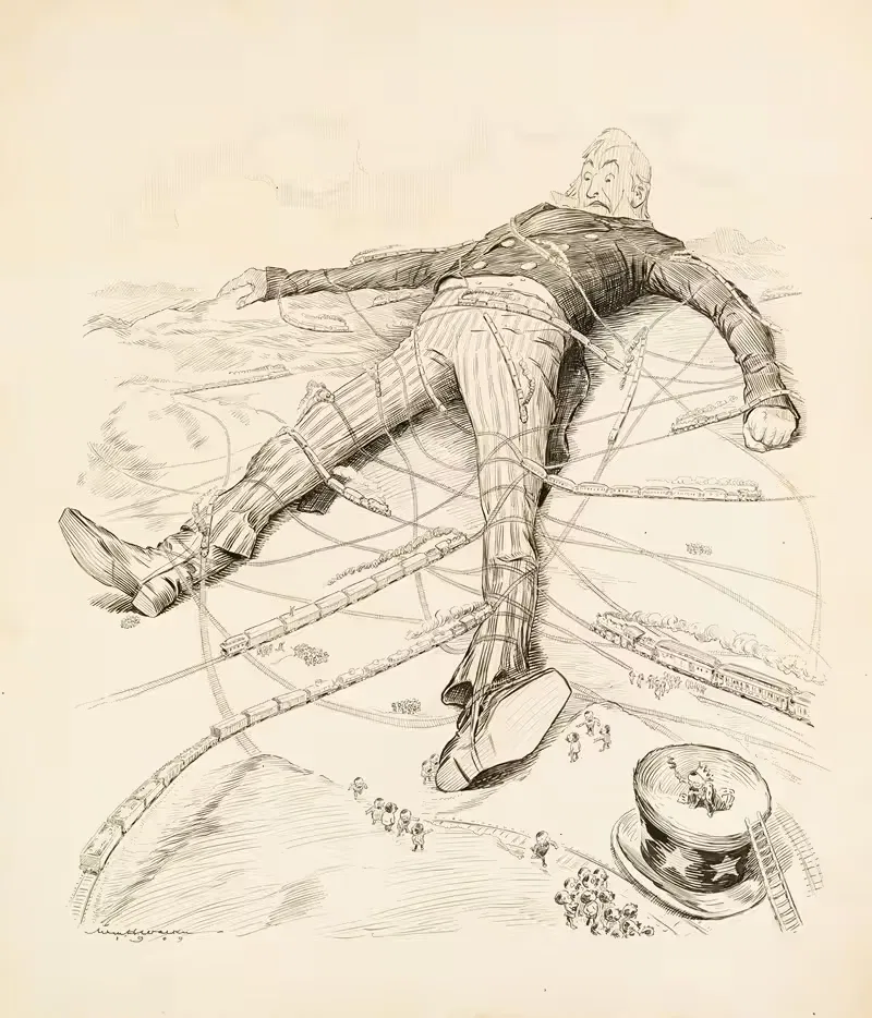 Дядя Гулливер и Харрипутиане by Уильям Генри Уокер, 1909 — digital art print download