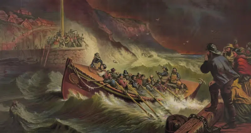 The return, or saved from the wreck by Armstrong & Co. Lith., 1872 — digital art print download