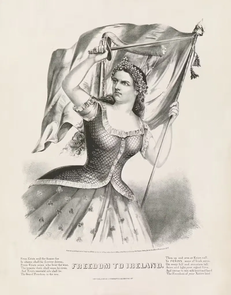 Свобода для Ирландии by Керриер и Айвс, 1866 — digital art print download