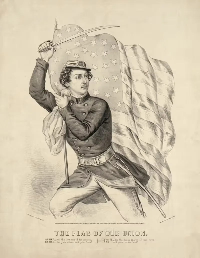 The flag of our union — Currier & Ives.