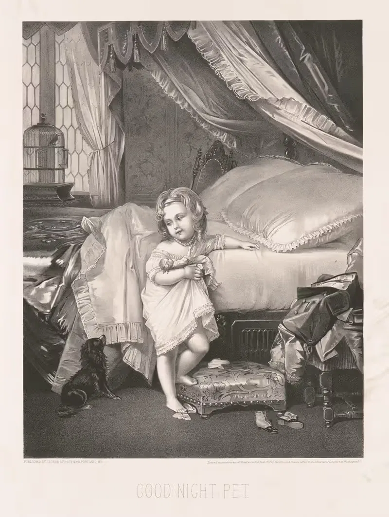 Good night pet by George Stinson & Co., 1873 — digital art print download