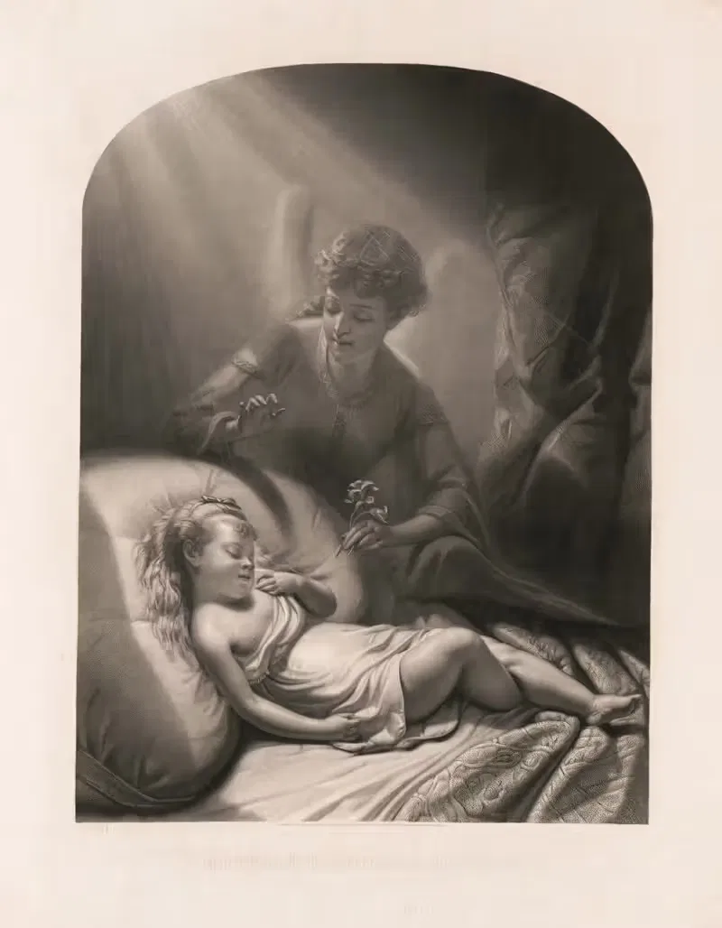 Маленькие сироты мечтают by Джордж Стинсон и Ко, 1874 — digital art print download