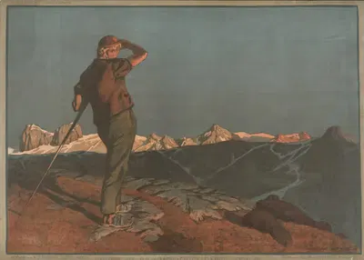 Последний свет Закат солнца by Ханс Бит Виланд, 1890-1910 — digital art print download