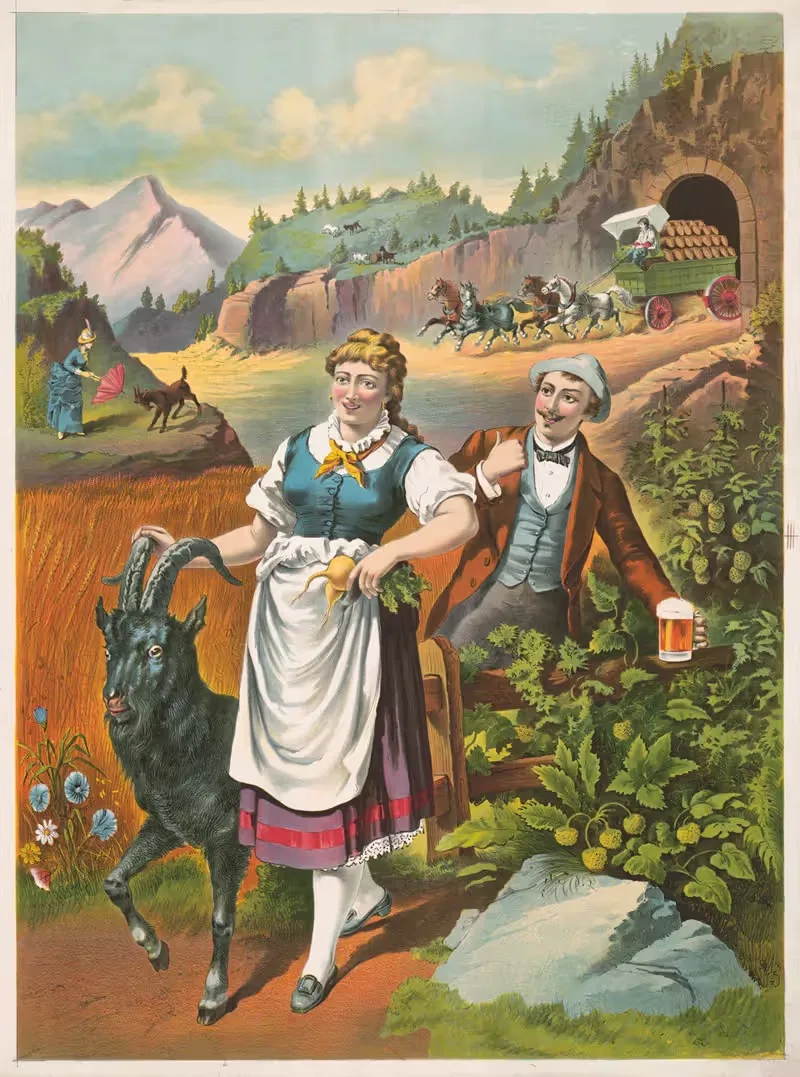 Баварский бок by Генри Джером Шайл, 1887 — digital art print download