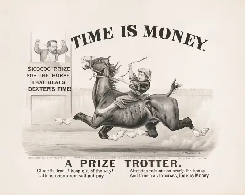 A prize trotter by John Cameron, 1873 — digital art print download