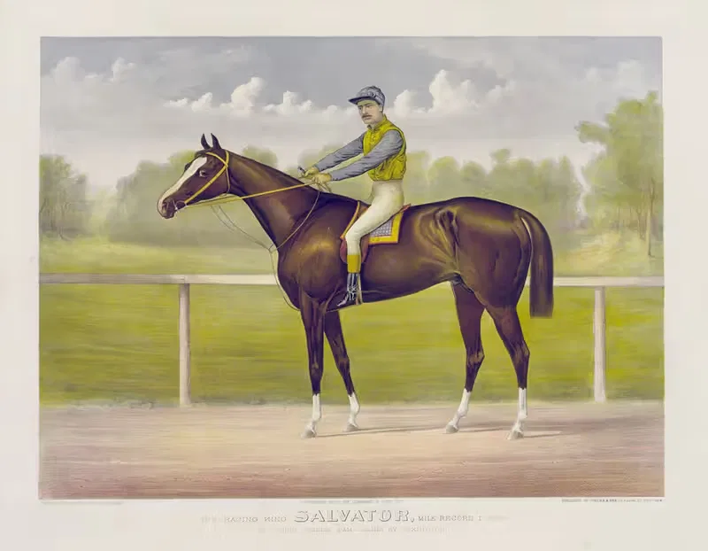 The racing King Salvator, mile record — John Cameron