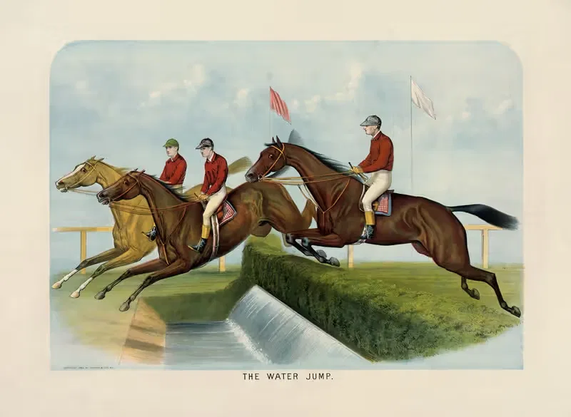 The water jump by John Cameron, 1884 — digital art print download