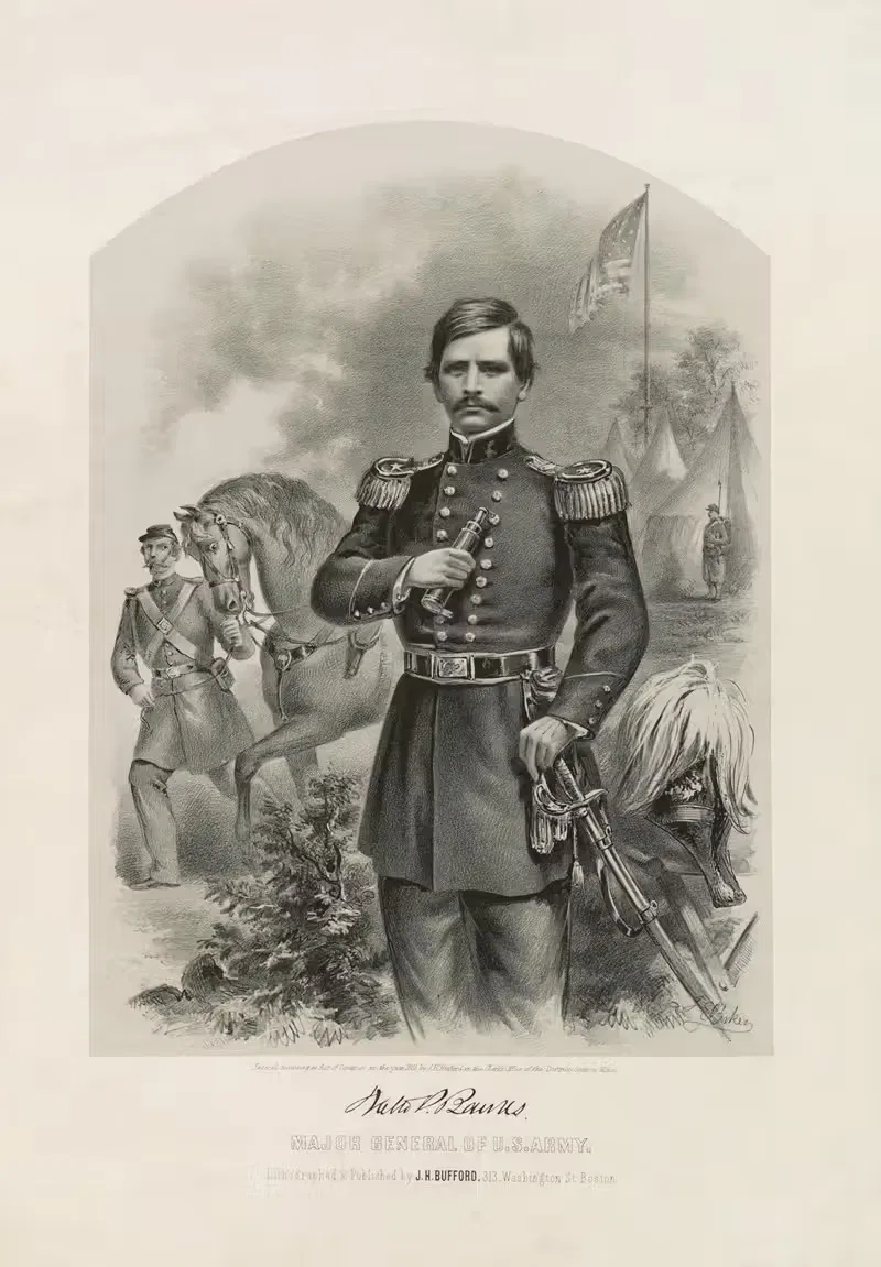 Nathaniel P. Banks by John H. Bufford's & Sons — digital art print download