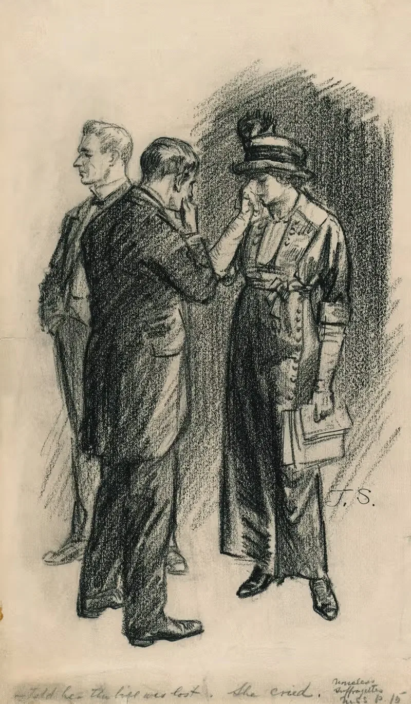 –Told her the bill was lost. She cried — John Sloan