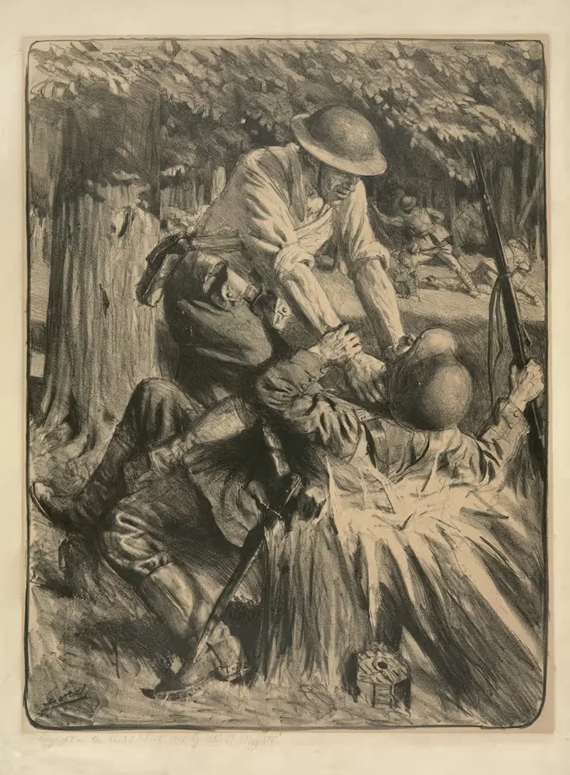 У леса Бельо by Люсьен Жона, 1918 — digital art print download