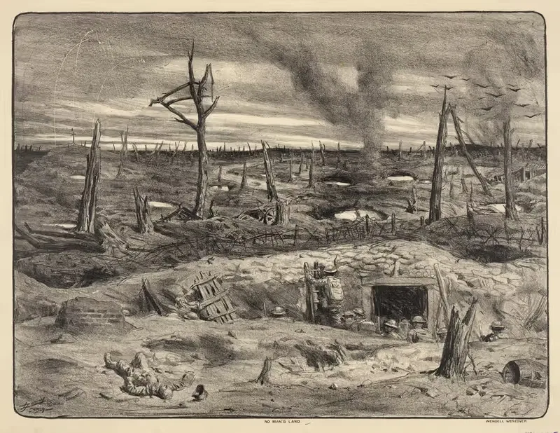 No man's land by Lucien Jonas, 1927 — digital art print download
