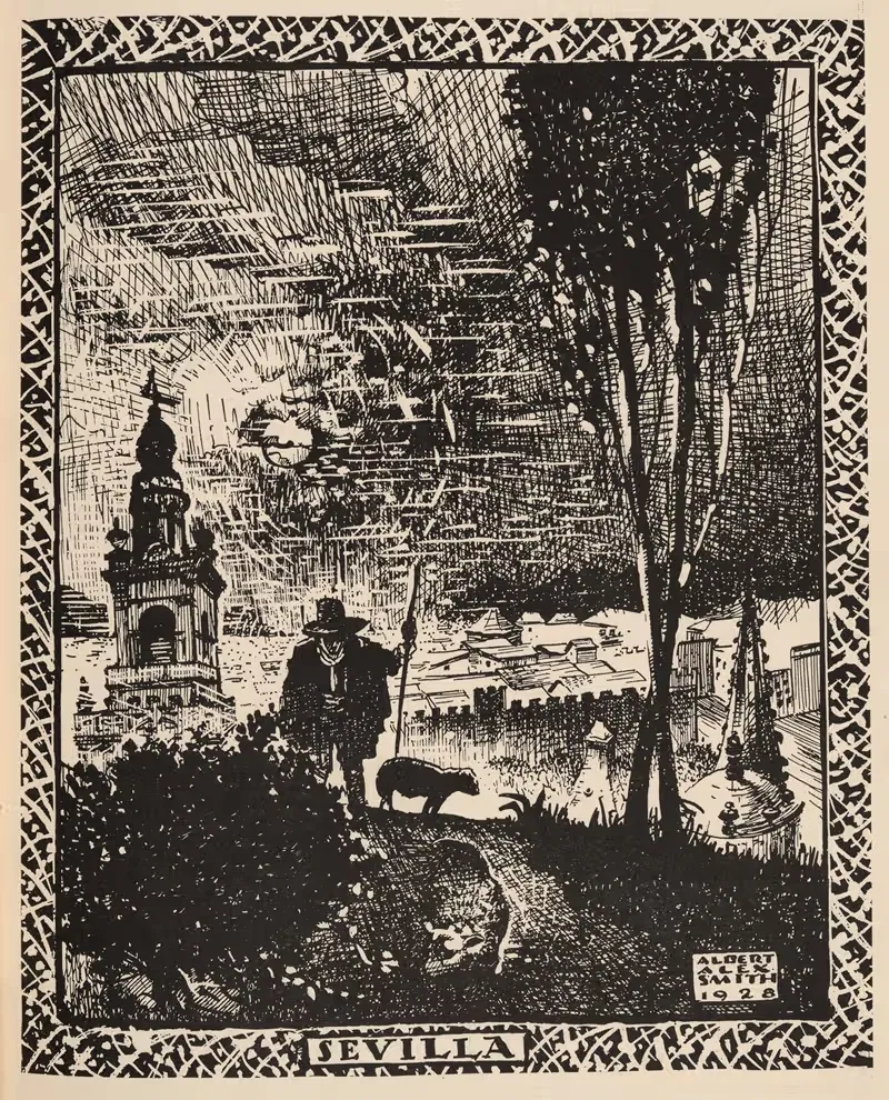 Негры в Севилье by Альберт Александр Смит, 1928 — digital art print download