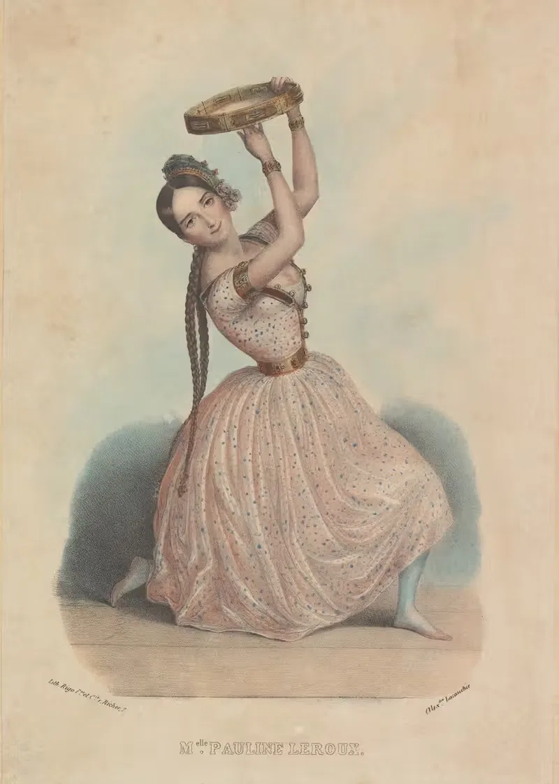 Мадемуазель Полин Леруа by Александр Лакоши, 1841 — digital art print download