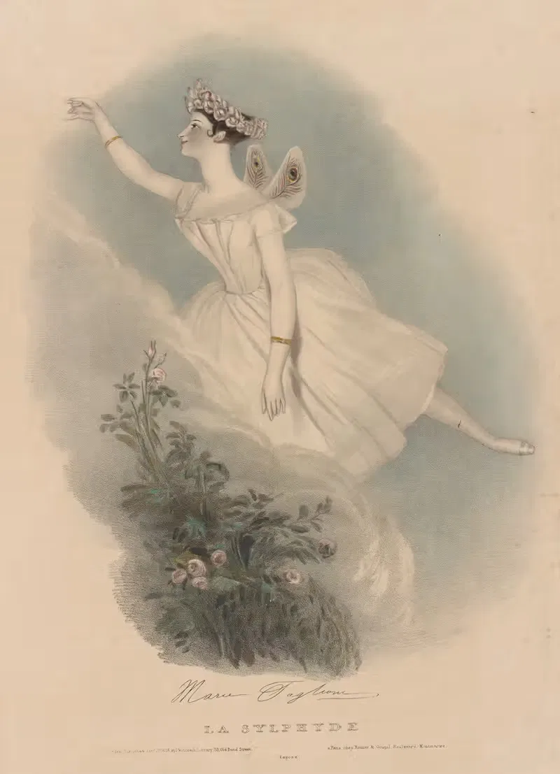 Сильфида by Альфред Эдвард Шалон, 1836 — digital art print download