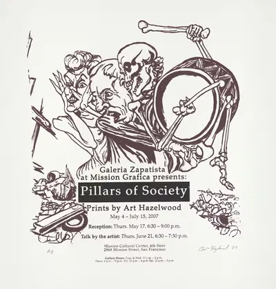 Галерея Запатиста – Столпы общества by Арт Хейзелвуд, 2007 — digital art print download
