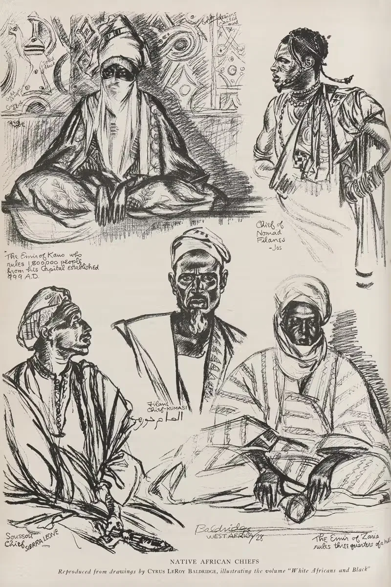 Коренные африканские вожди by Сайрус Лерой Балдридж, 1930 — digital art print download