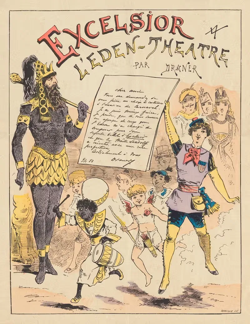 Excelsior at the Éden Théâtre, Paris — Draner