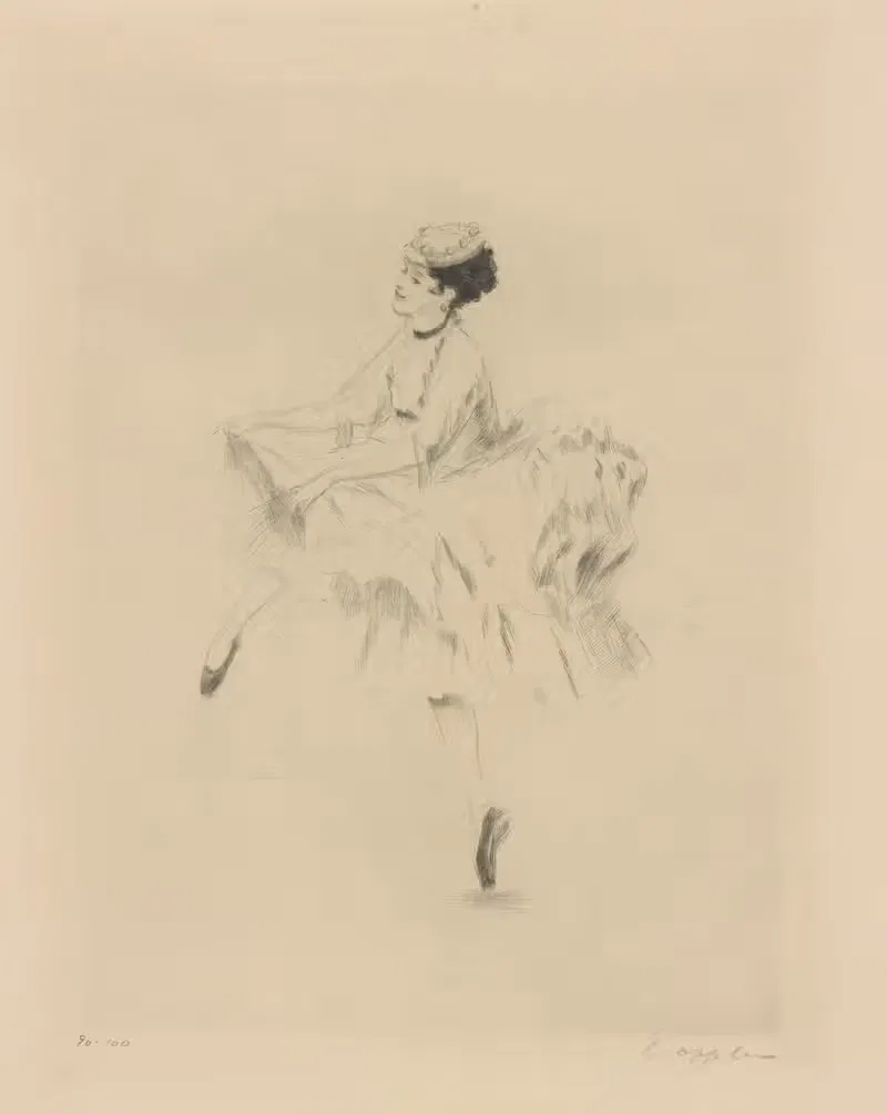 Карсавина в польке by Эрнст Опплер, 1922 — digital art print download