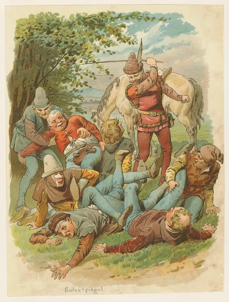 Эйленшпигель в драке by Евген Климш, 1904 — digital art print download