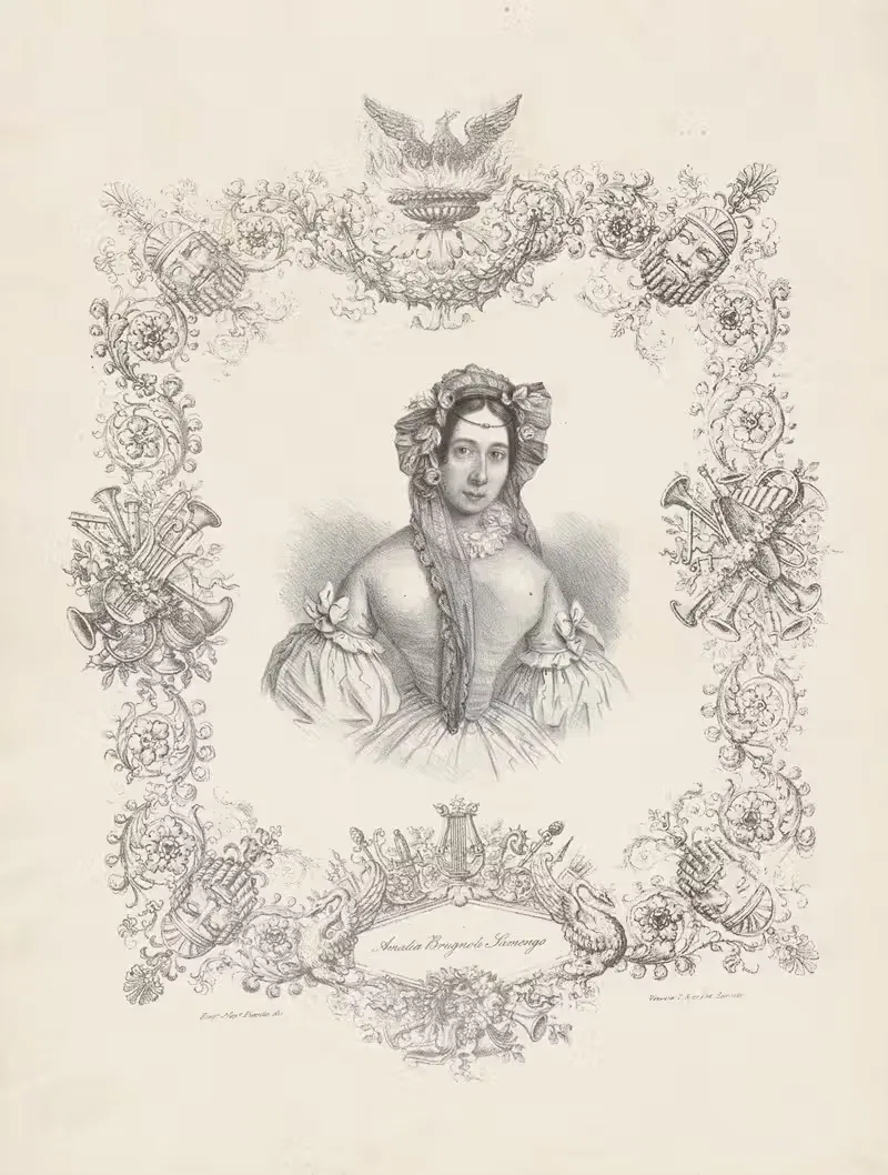 Амалия Бругноли Саменго by Эудженио Н. Пьянта, 1837 — digital art print download