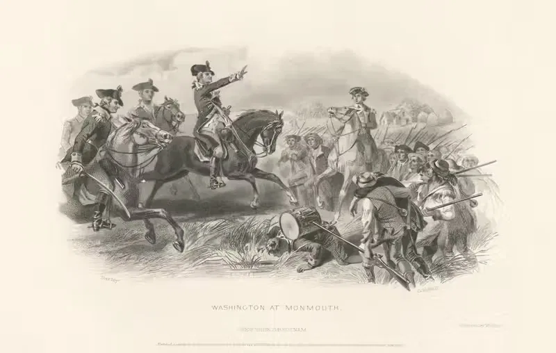 Вашингтон при Монмуте. by Феликс Октавиус Карр Дарли, 1858 — digital art print download