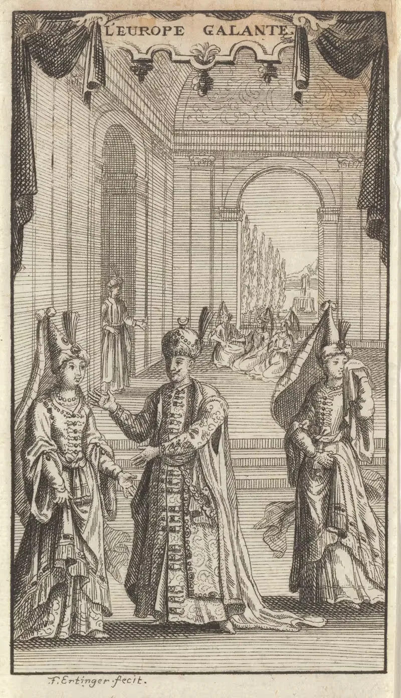 Галантная Европа by Франц Эртингер, 1703 — digital art print download