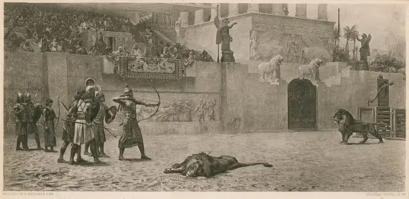 Diversion of an Assyrian king — Frederick Arthur Bridgman