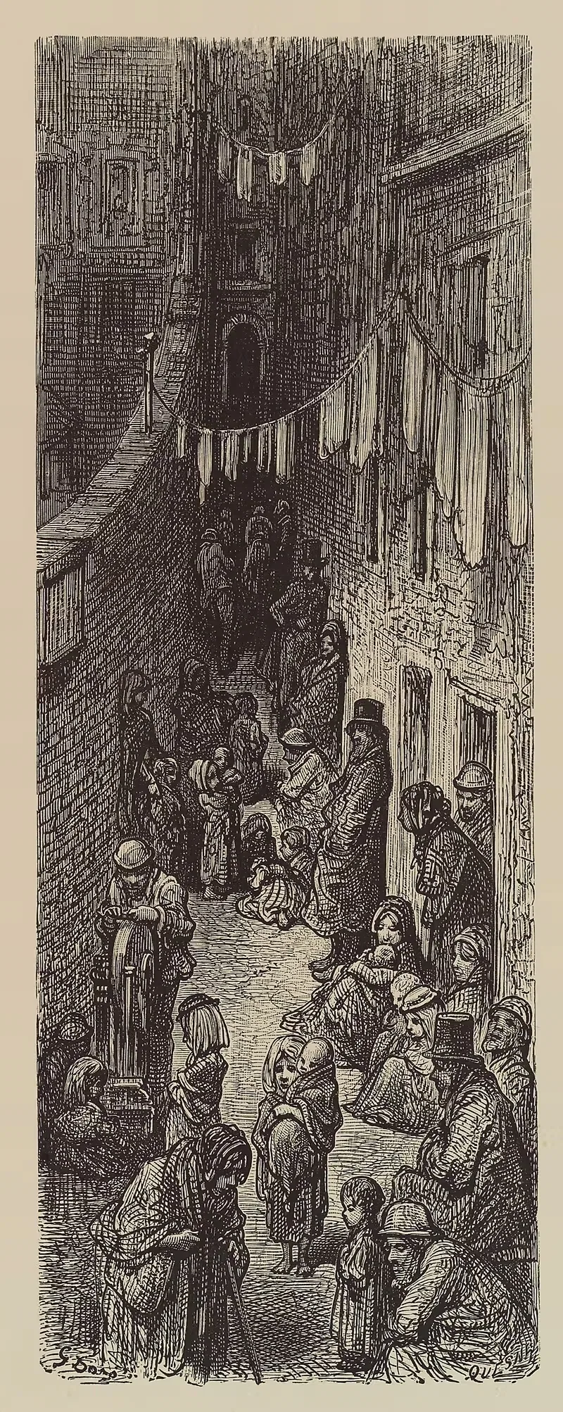 Orange Court-Drury Lane — Gustave Doré