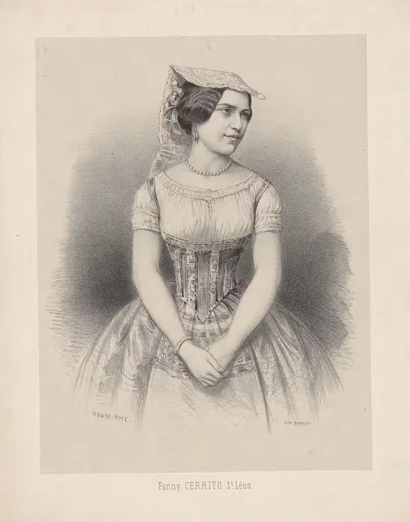 Фанни Серрито Сен-Леон by Анри Эми, 1850 — digital art print download